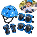 Kit De Proteção Infantil Completo Ajustável C/ Capacete Azul - BW520AZ - 1