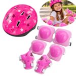 Kit De Proteção Infantil Completo Ajustável C/ Capacete Rosa - BW520RS - 1