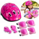 Kit De Proteção Infantil Completo Ajustável C/ Capacete Rosa - BW521RS - 1
