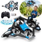 Drone Avião De Controle Remoto Aero Caça Jato 360° Azul - BW590AZ - 1