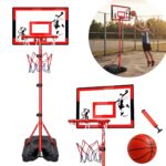 Cesta Tabela Basquete Infantil Aro 30cm C/ Suporte E Bola - BW557 - 1