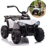Mini Carro Elétrico Infantil 6v Utv Branco Som E Luzes Way - BW592BR - 1