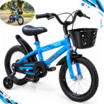Bicicleta Infantil Aro 14 Com Rodinha Cesta Azul - BW503AZ - 1