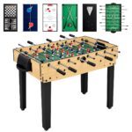 Mesa De Jogos Multifuncional 10x1 122x61x81cm Pebolim Sinuca - IWJ015MD - 1