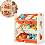 Organizador Estante De Brinquedos 3 Níveis 7 Compartimentos - BW476 - 1