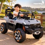 Carro Jipe Elétrico Infantil Controle Pedal Sons 12v Cinza - BW277RCZ - 10