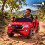 Mini Carro 12v Licenciado Toyota Land Cruiser Vermelho Way - BW598VM - 10