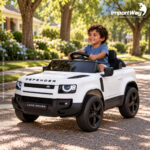Carro Elétrico 12v Licenciado Land Rover Defender Branco - BW603BR - 10
