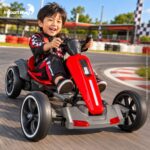 Kart Elétrico Infantil 6v Dobrável Banco Ajustável Vermelho - BW526VM - 10