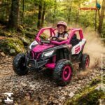 Quadriciclo Elétrico Infantil 24v Rosa Assento Duplo Luz Som - BW398RS - 10