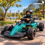 Mini Go Kart 12v Licenciado Aston Martin Aramco F1 Verde - BW593VD - 10