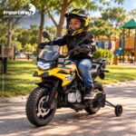 Mini Moto Bmw Gs F850 12v Licenciada Amarelo Luz Som Way - BW595AM - 10