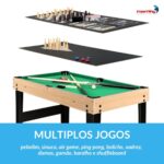 Mesa De Jogos Multifuncional 10x1 122x61x81cm Pebolim Sinuca - IWJ015MD - 10
