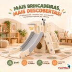 Playground Infantil 3x1 C/ Escorregador, Cesta E Telescópio - BW472 - 10
