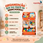 Organizador Estante De Brinquedos 3 Níveis 5 Compartimentos - BW475 - 10