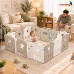 Cercadinho Bebê Infantil Modular Com Tapete - BW477 - 10
