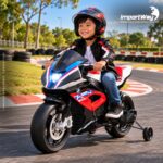 Mini Moto 12v Licenciada Bmw Hp4 Vermelho Música Luz - BW597VM - 10