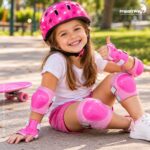 Kit De Proteção Infantil Completo Ajustável C/ Capacete Rosa - BW520RS - 11