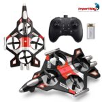 Drone Avião De Controle Remoto Aero Caça Jato 360° Vermelho - BW590VM - 11