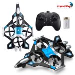 Drone Avião De Controle Remoto Aero Caça Jato 360° Azul - BW590AZ - 11