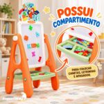 Lousa Mágica Infantil Dupla Face Magnética Ou Quadro Negro - BW571 - 11