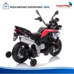 Mini Moto Bmw Gs F850 12v Licenciada Vermelho Luz Som - BW595VM - 11
