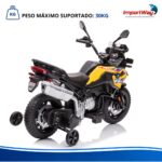 Mini Moto Bmw Gs F850 12v Licenciada Amarelo Luz Som Way - BW595AM - 11