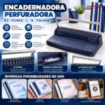 Encadernadora Perfuradora Folha A4 21 Furos Para 8 Folhas - IWE025 - 11