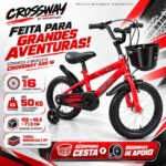 Bicicleta Infantil Aro 16 C/ Rodinha Cesta Vermelho - BW504VM - 11