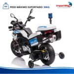 Mini Moto 12v Licenciada Bmw Gs F850 Branca Com Bagageiro - BW596BR - 11