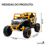 Quadriciclo Elétrico Infantil 12v Com Luz E Som Branco - BW399BR - 2