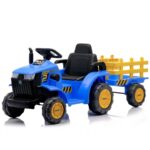 Carrinho Mini Trator Infantil Elétrico Azul 12v Carreta Pá - BW551AZ - 2