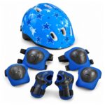 Kit De Proteção Infantil Completo Ajustável C/ Capacete Azul - BW521AZ - 2