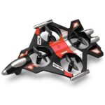 Drone Avião De Controle Remoto Aero Caça Jato 360° Vermelho - BW590VM - 2