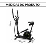 BICICLETA ERGOMÉTRICA HORIZONTAL E ELÍPTICO COM ASSENTO - IWF029 - 3
