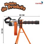 Brinquedo Metralhadora Arma Infantil 96 Lança Dardos Espuma - BW582 - 3
