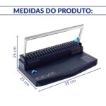 Encadernadora Perfuradora Folha A4 21 Furos Para 8 Folhas - IWE025 - 3