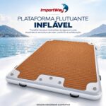 Boia Plataforma Flutuante Inflável 1,8x1,5m C/ Acesórios - IWI023 - 3