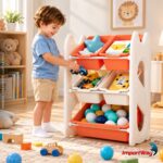 Organizador Estante De Brinquedos 3 Níveis 5 Compartimentos - BW475 - 3