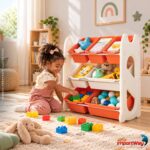 Organizador Estante De Brinquedos 3 Níveis 7 Compartimentos - BW476 - 3