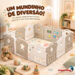 Cercadinho Bebê Infantil Modular Com Tapete - BW477 - 3