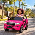 Mini Carro 12v Licenciado Toyota Land Cruiser Rosa - BW598RS - 4