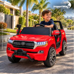Mini Carro 12v Licenciado Toyota Land Cruiser Vermelho Way - BW598VM - 4
