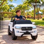 Mini Carro 12v Licenciado Toyota Land Cruiser Branco - BW598BR - 4
