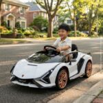Mini Carro Elétrico Lamborghini Sian Licenciado Branco Way - BW604BR - 4