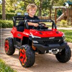 Carro Jipe Elétrico Infantil Controle Sons 12v Vermelho - BW277RVM - 4