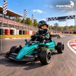 Mini Go Kart 12v Licenciado Aston Martin Aramco F1 Verde - BW593VD - 4