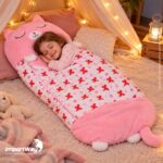 Saco De Dormir Cobertor Infantil Importway Rosa 135x50cm - BW227RS - 4