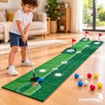 Jogo De Mini Golfe Infantil Com Pista De 2m Taco E Bolinhas - BW564 - 4