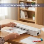 Plastificadora A4 300w 220v Quente E Fria Compacta Branca - IWE019BR - 4